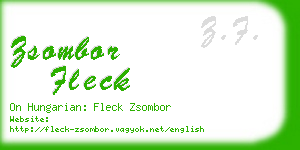 zsombor fleck business card